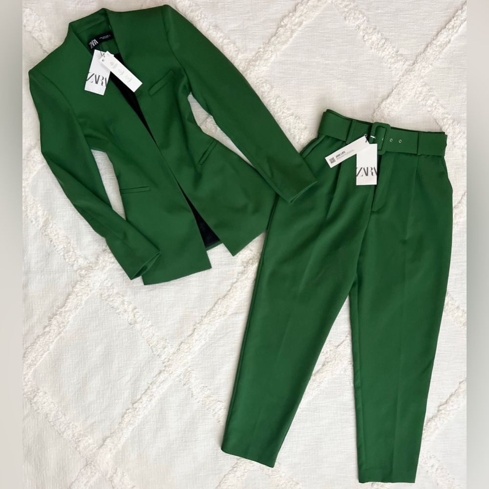 Zara Emerald Green Suit Set - Picture 9 of 11